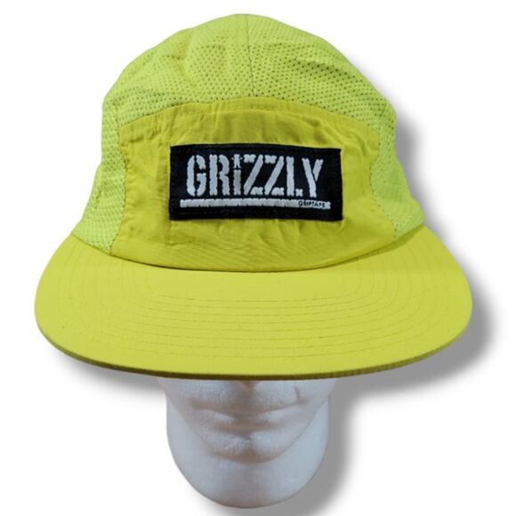 Grizzly Griptape Hat OSFM By Diamond Supply Co 5 Panel Cap Streetwear Adjustable - Picture 1 of 9